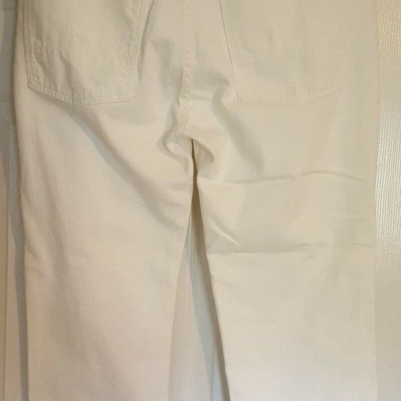 Vince Union Slouch Crop High Rise White Jeans - Picture 4 of 8